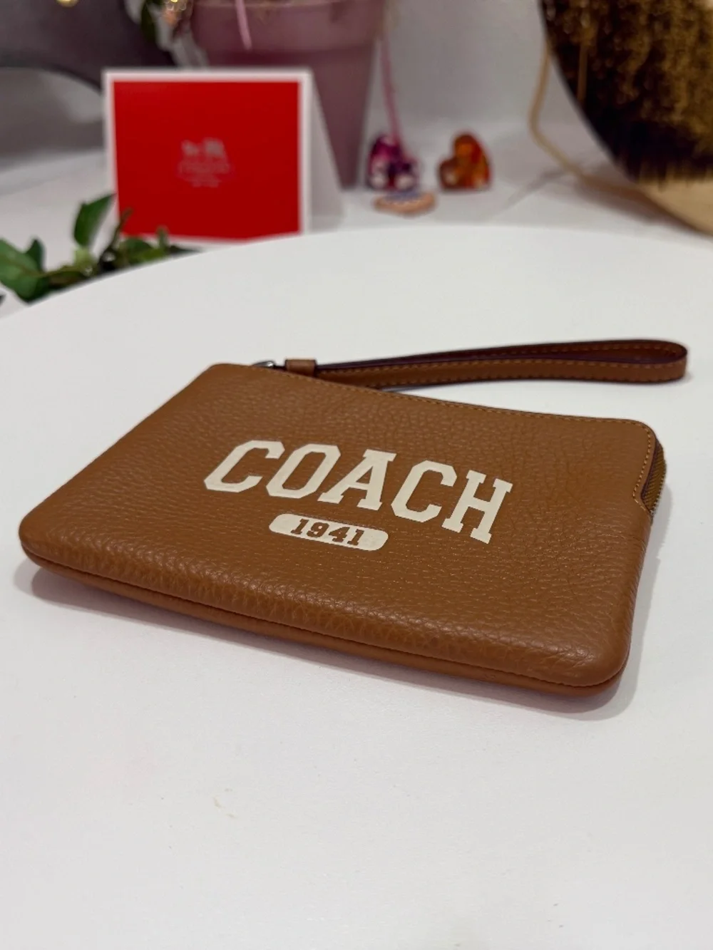 IMPRESSIVE COACH BROWN COACH 1941 LOGO WRISTLET!